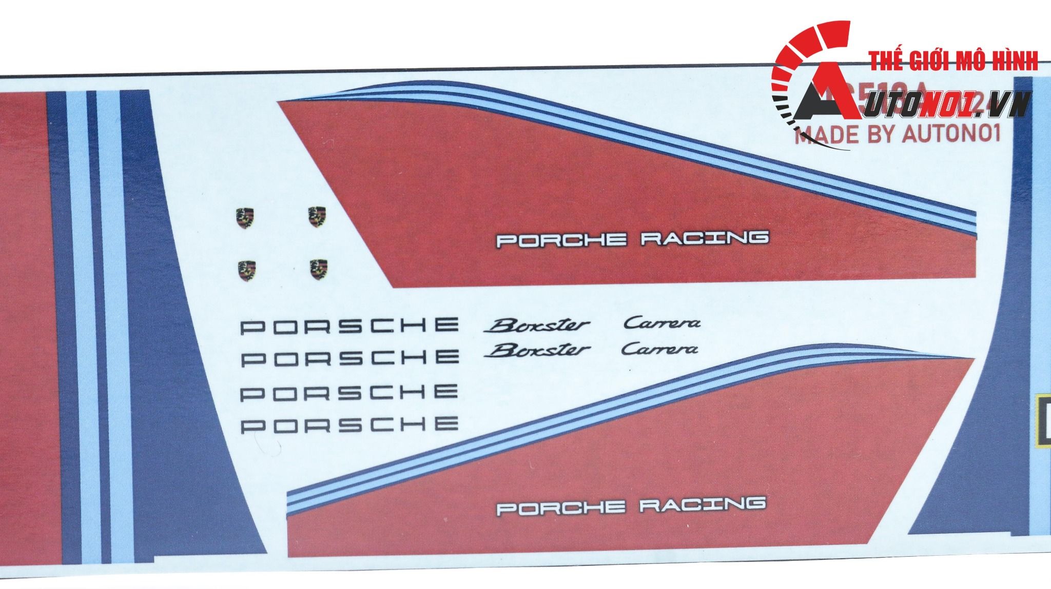 Decal nước độ Martini cho Porsche Boxster - CaRRera DC513