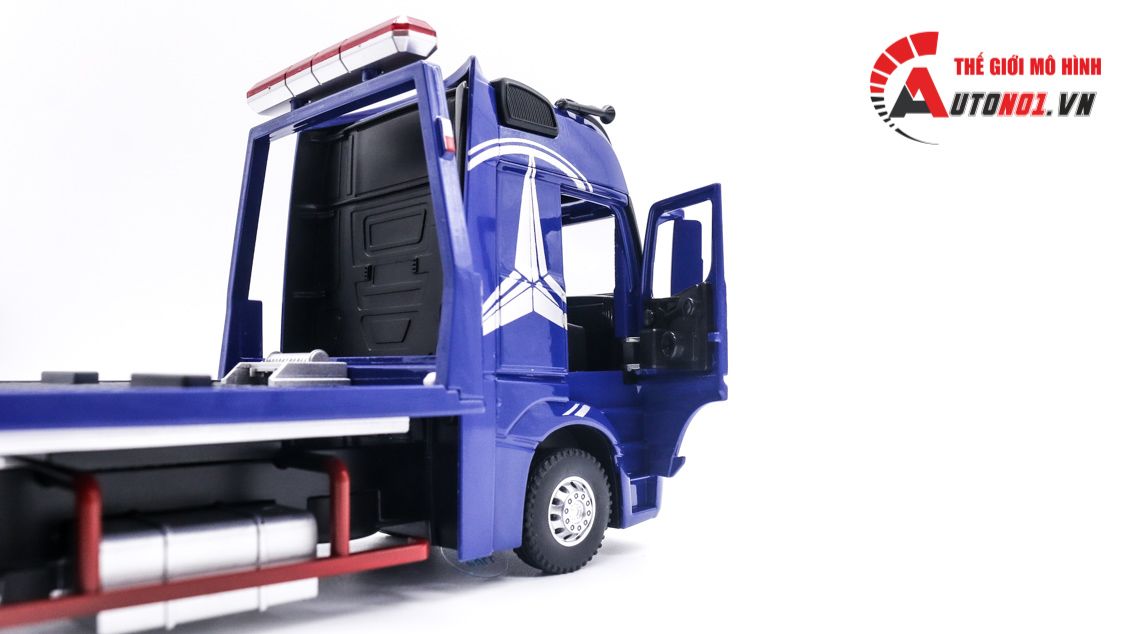  Mô hình xe tải Mercedes vận chuyển xe - xe cứu hộ Hytruck 46cm tỉ lệ 1:24 Hengteng model 8216 