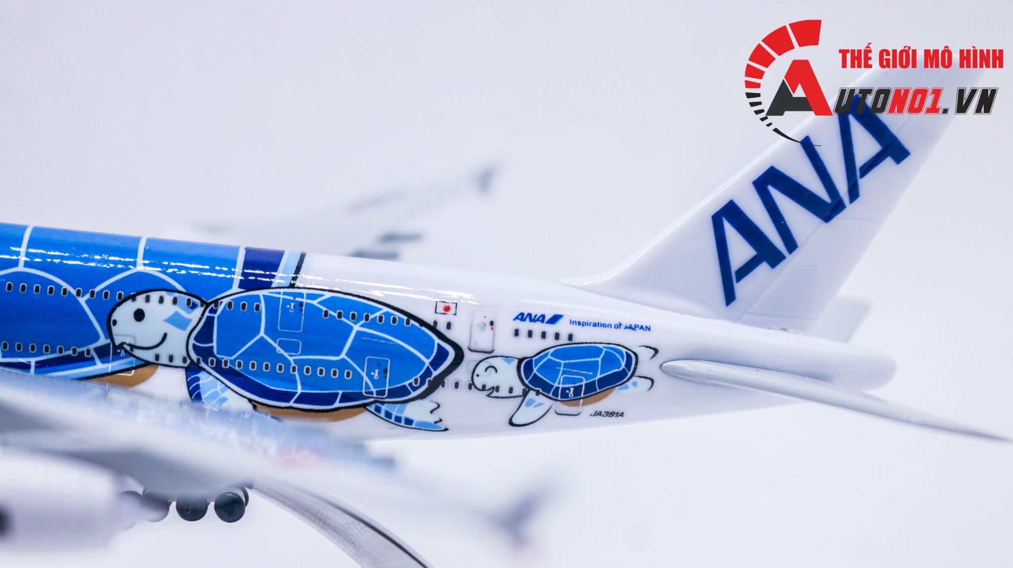 Mô hình máy bay Nhật Bản ANA Airlines Airbus A380 blue kích thước 20cm MB20086