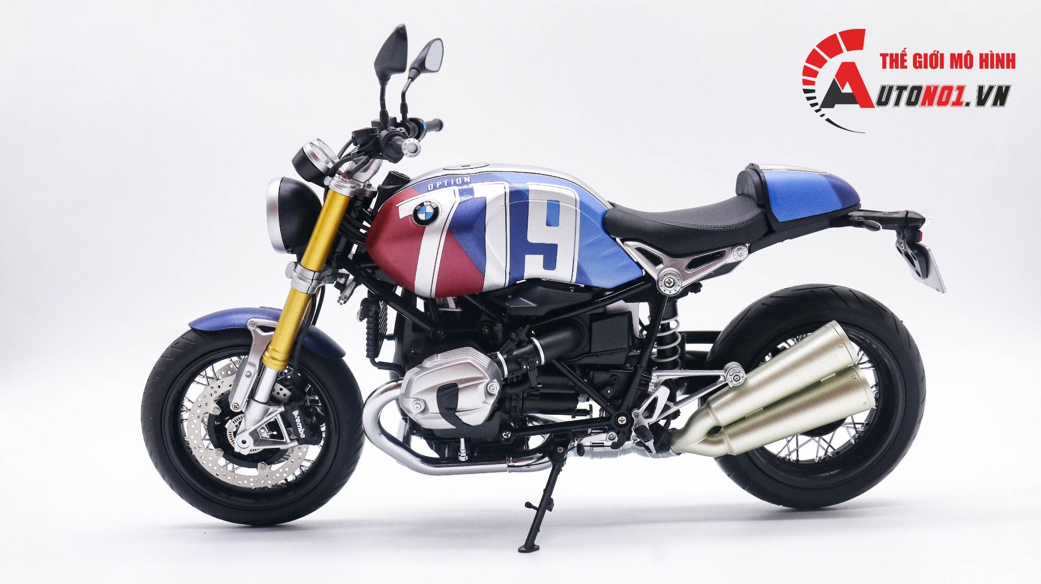 Mô hình xe cao cấp Bmw R Nine T R9t Version 719 Hoàn Thiện Tỉ Lệ 1:9 Meng D230d