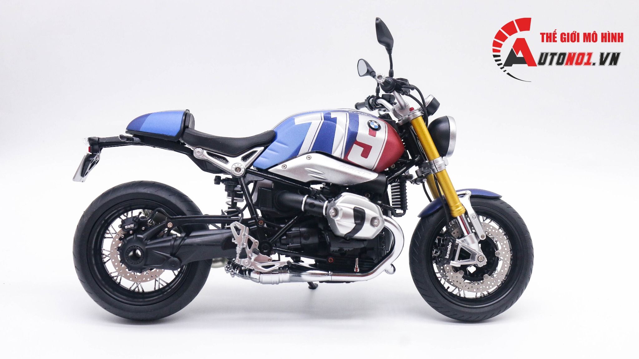  Mô hình xe cao cấp Bmw R Nine T R9t Version 719 Hoàn Thiện Tỉ Lệ 1:9 Meng D230d 