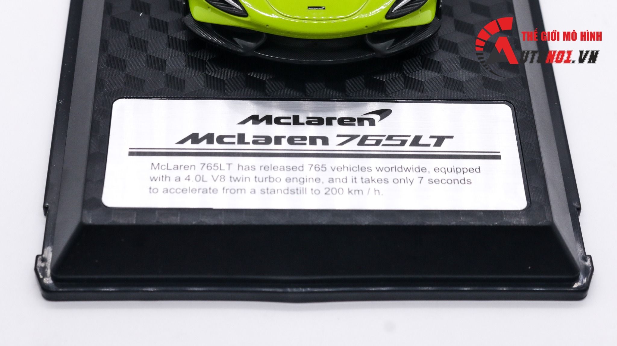 Mô hình xe Mclaren 765LT mở được 2 cửa tỉ lệ 1:24 CCA Coolchicauto OT494