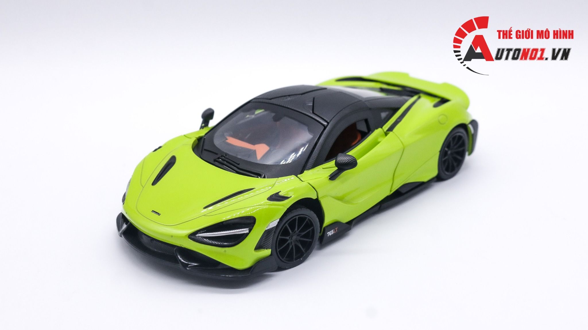 Mô hình xe Mclaren 765LT mở được 2 cửa tỉ lệ 1:24 CCA Coolchicauto OT494