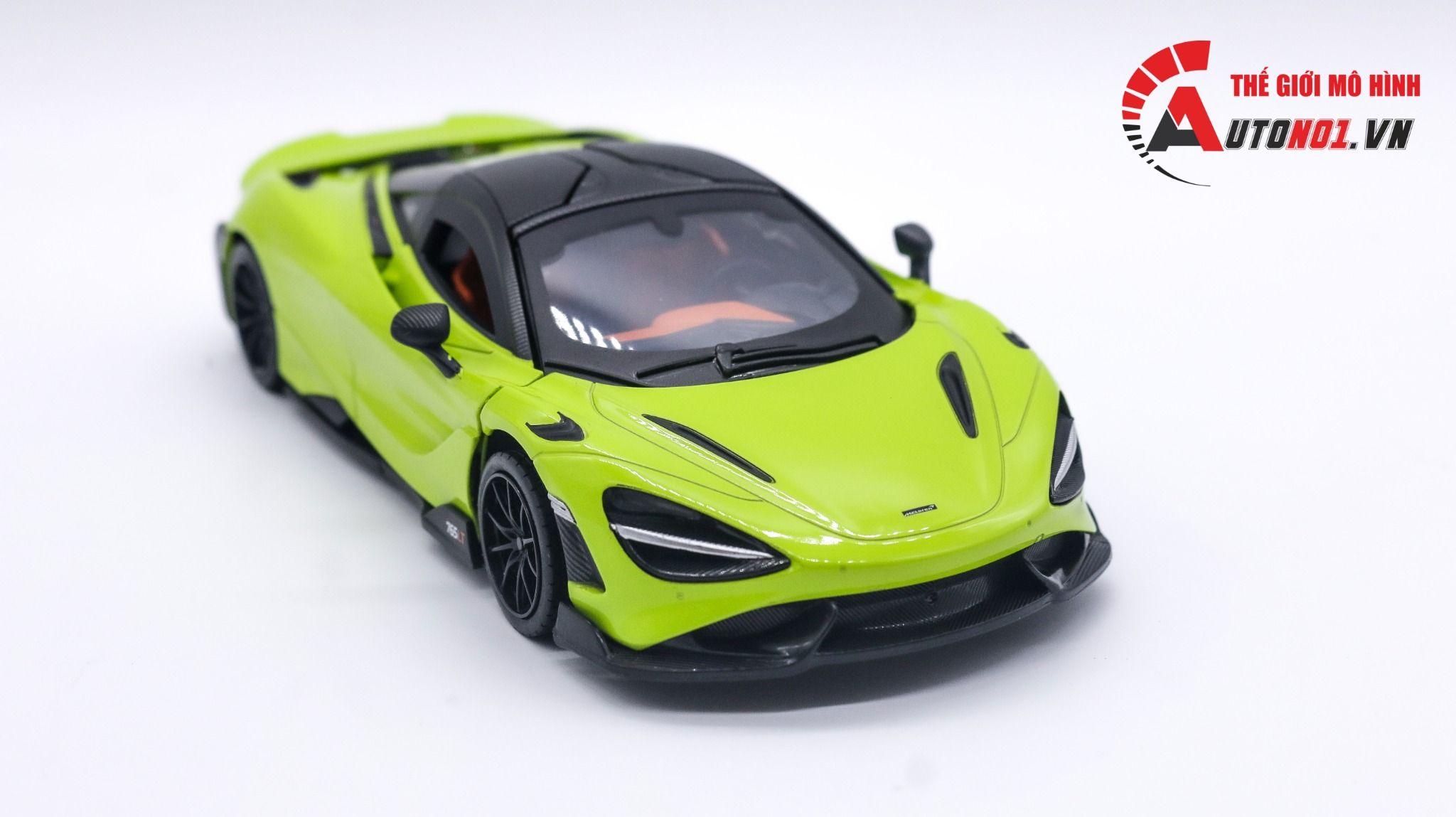 Mô hình xe Mclaren 765LT mở được 2 cửa tỉ lệ 1:24 CCA Coolchicauto OT494