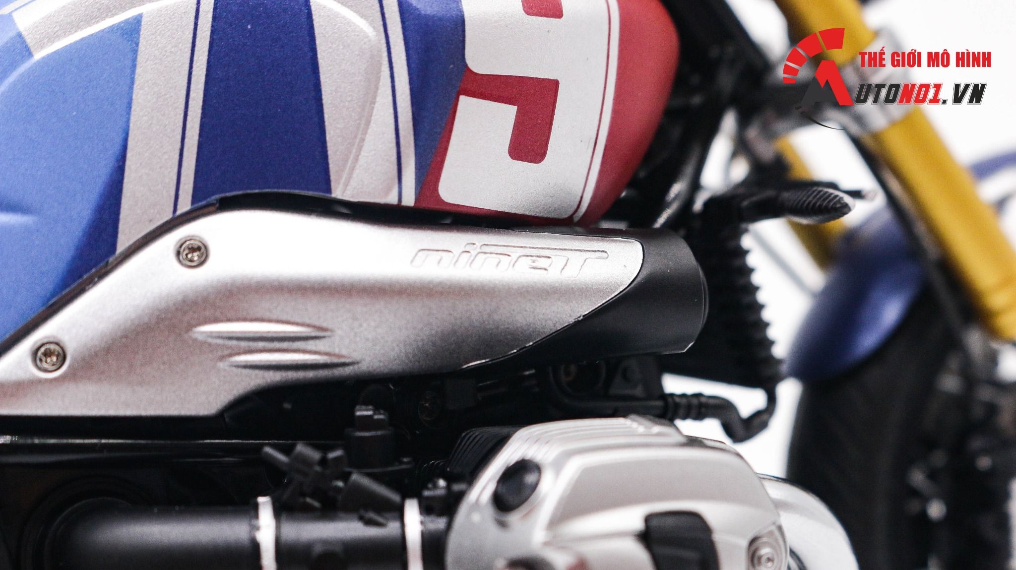 Mô hình xe cao cấp Bmw R Nine T R9t Version 719 Hoàn Thiện Tỉ Lệ 1:9 Meng D230d