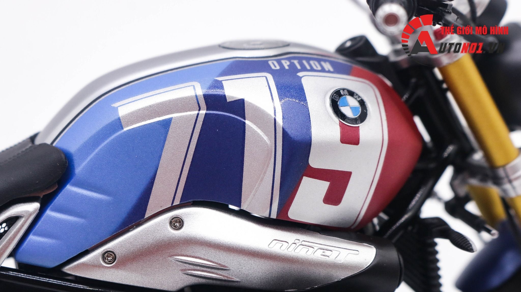 Mô hình xe cao cấp Bmw R Nine T R9t Version 719 Hoàn Thiện Tỉ Lệ 1:9 Meng D230d