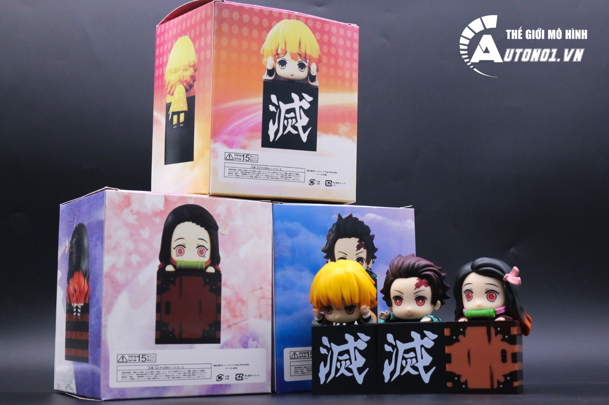  Mô hình nhân vật Kimetsu No Yaiba Set 3 Con 10cm 7044 