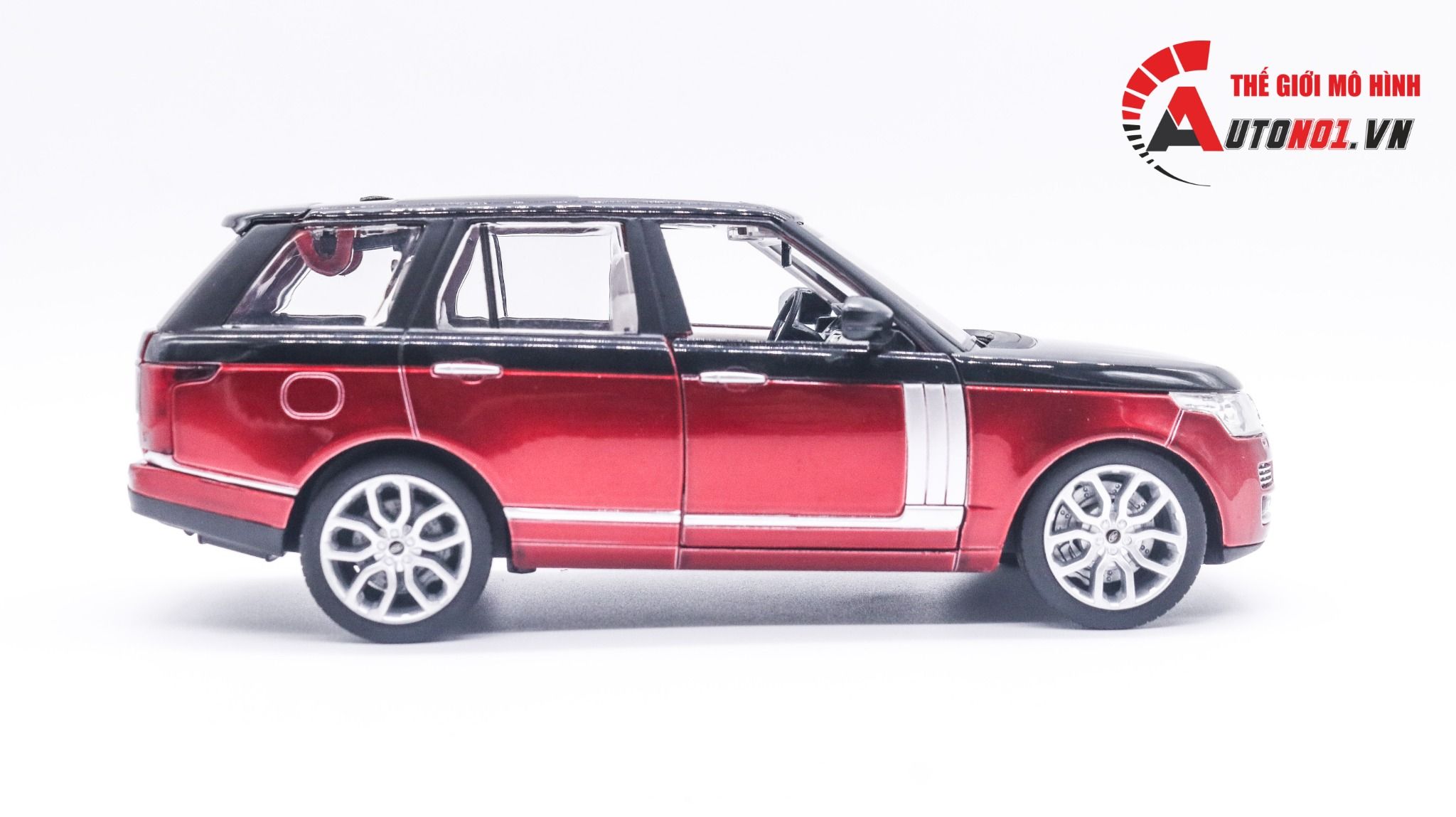 Mô hình xe Range Rover Land Rover mở được 2 cửa, nắp capo và cốp 1:24 CCA Coolchicauto OT008