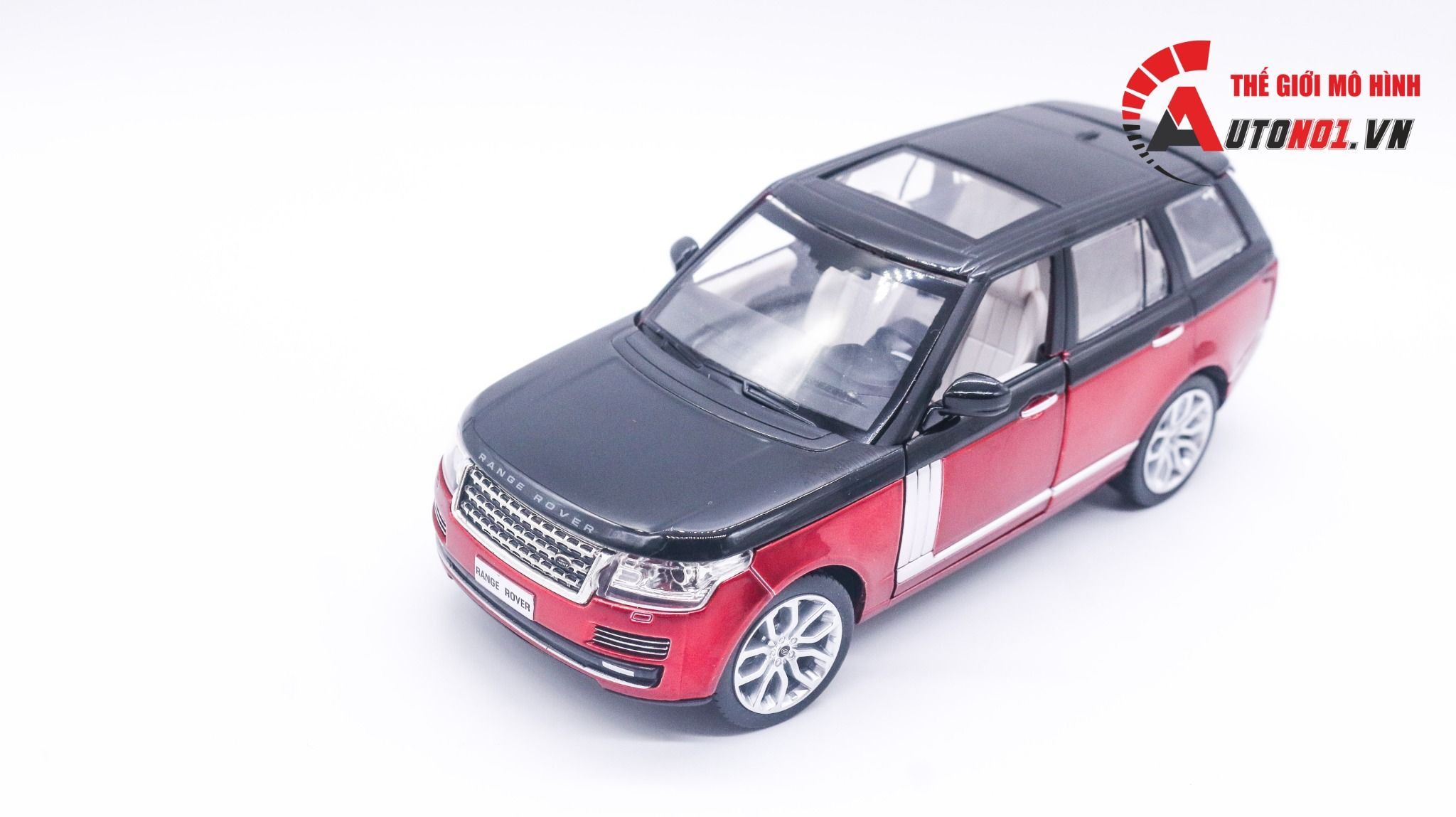 Mô hình xe Range Rover Land Rover mở được 2 cửa, nắp capo và cốp 1:24 CCA Coolchicauto OT008