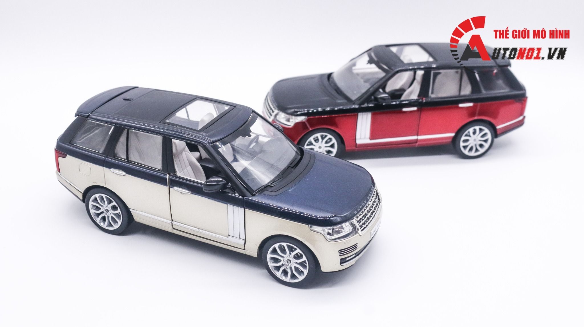 Mô hình xe Range Rover Land Rover mở được 2 cửa, nắp capo và cốp 1:24 CCA Coolchicauto OT008