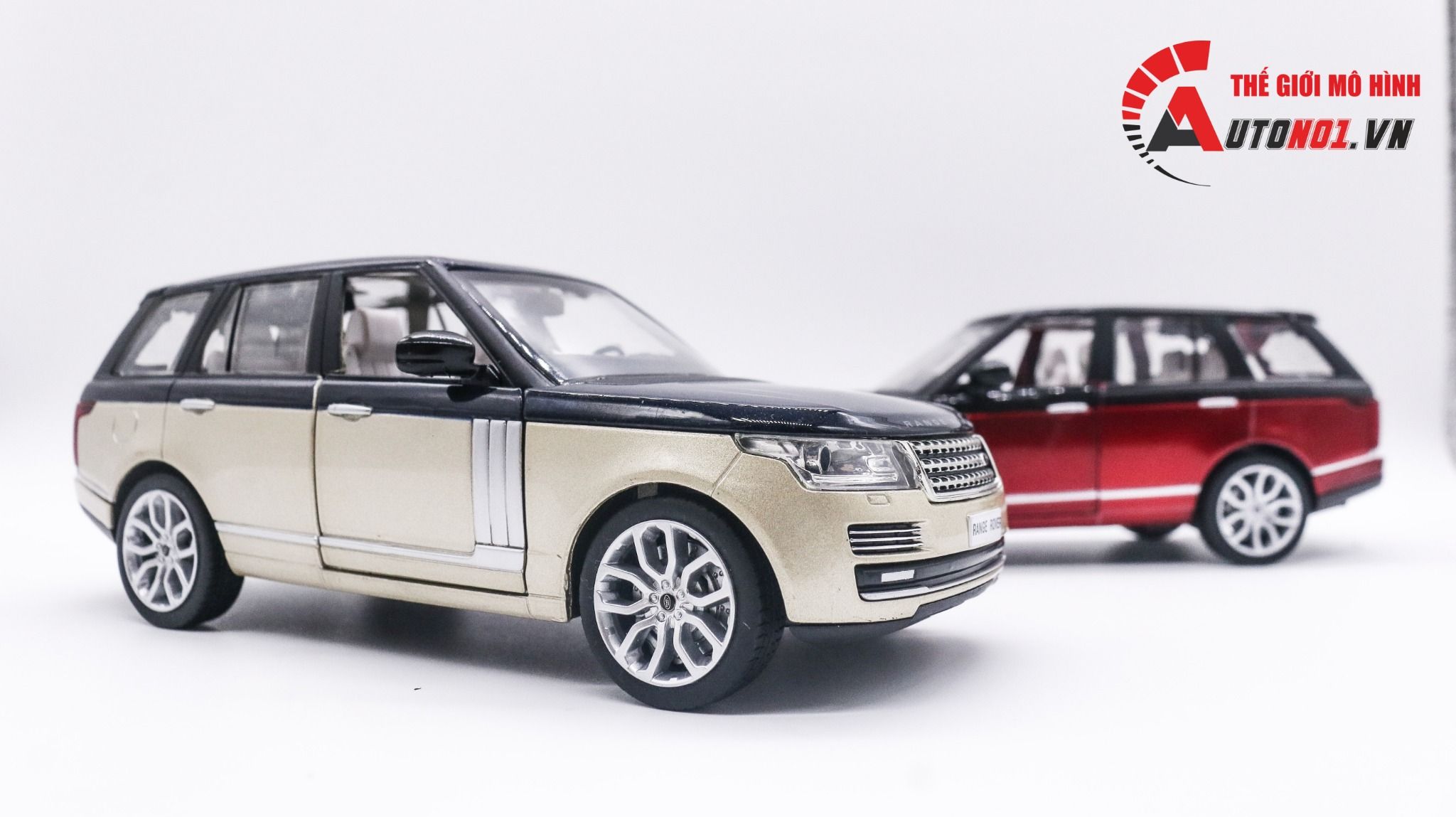 Mô hình xe Range Rover Land Rover mở được 2 cửa, nắp capo và cốp 1:24 CCA Coolchicauto OT008