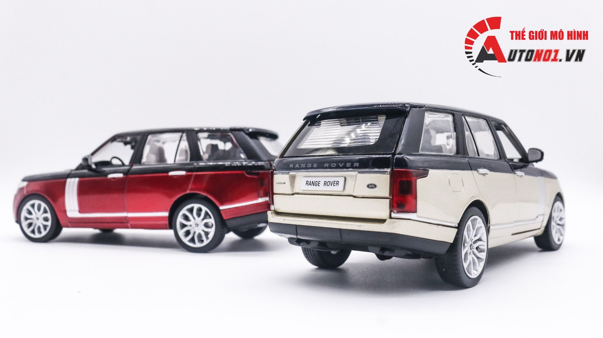 Mô hình xe Range Rover Land Rover mở được 2 cửa, nắp capo và cốp 1:24 CCA Coolchicauto OT008