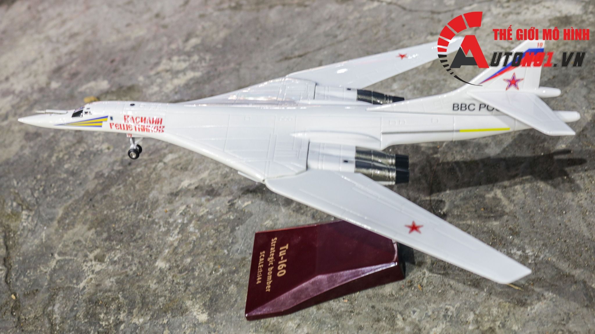 Mô hình máy bay ném bom Tupolev Tu-160 Nga Russia