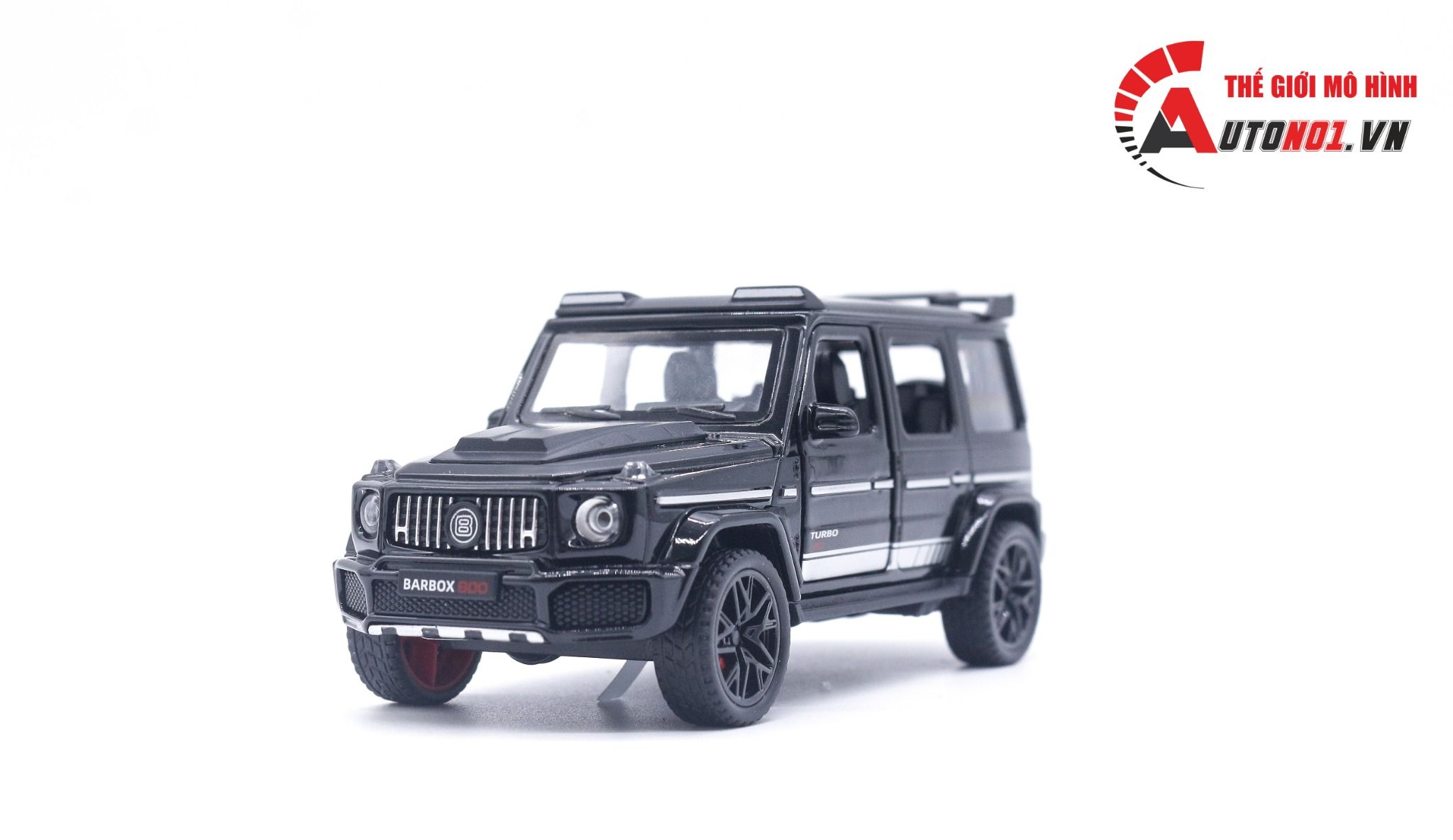 Mô hình xe Mercedes Benz Brabus G800 có đế - có âm thanh - có đèn tỉ lệ 1:36 JIAYE MODEL OT018