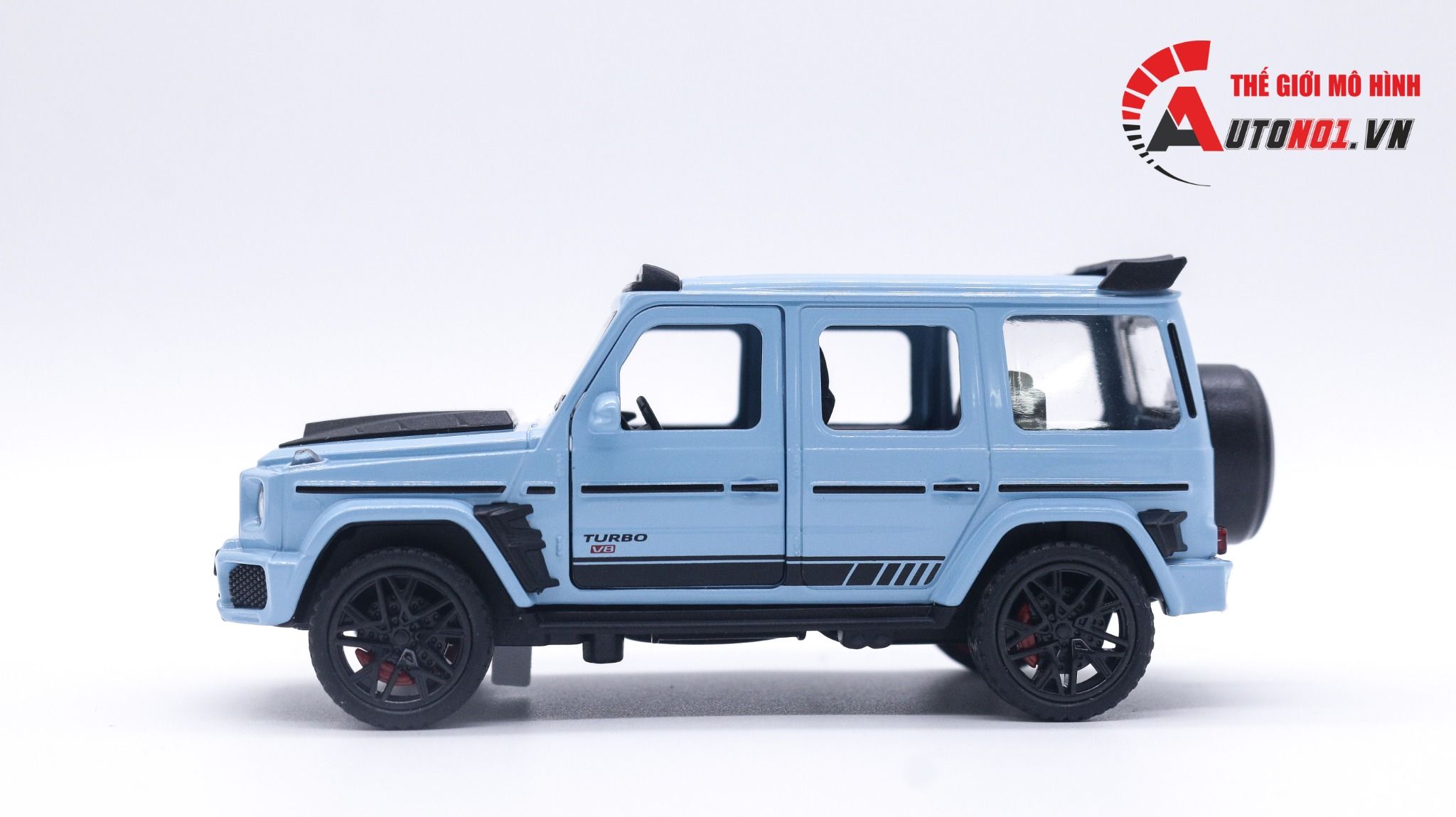 Mô hình xe Mercedes Benz Brabus G800 có đế - có âm thanh - có đèn tỉ lệ 1:36 JIAYE MODEL OT018