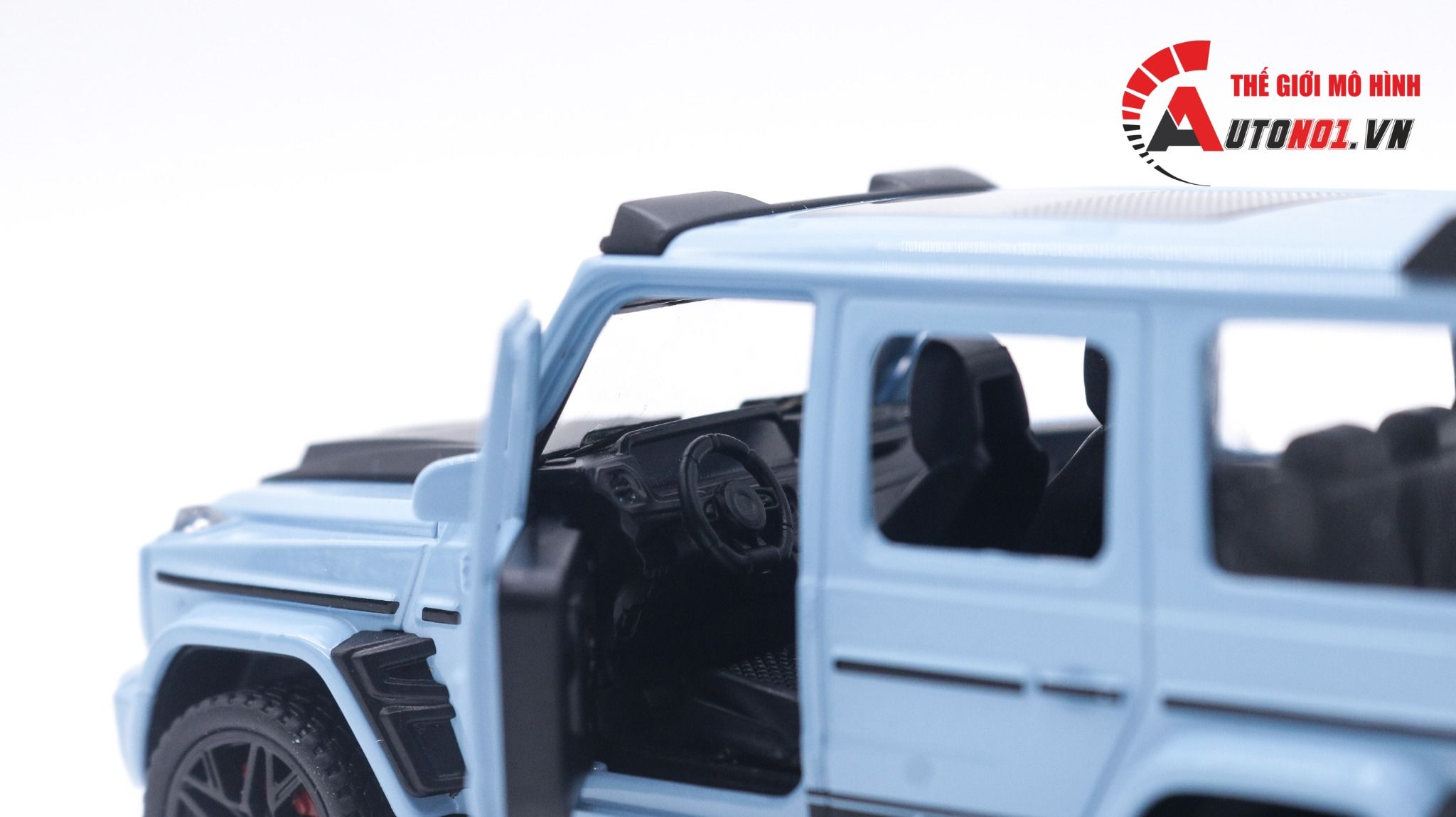 Mô hình xe Mercedes Benz Brabus G800 có đế - có âm thanh - có đèn tỉ lệ 1:36 JIAYE MODEL OT018
