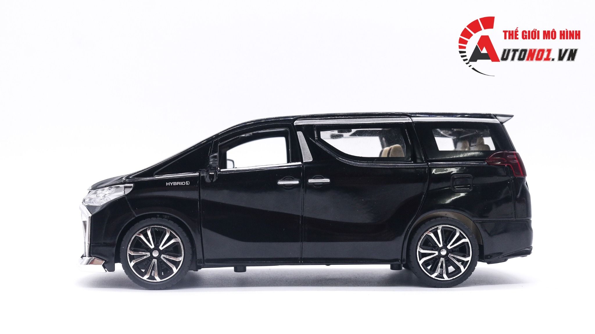 Mô hình xe Toyota Alphard 2022 full open - full kính - đánh lái được tỉ lệ 1:24 Chezhi OT016