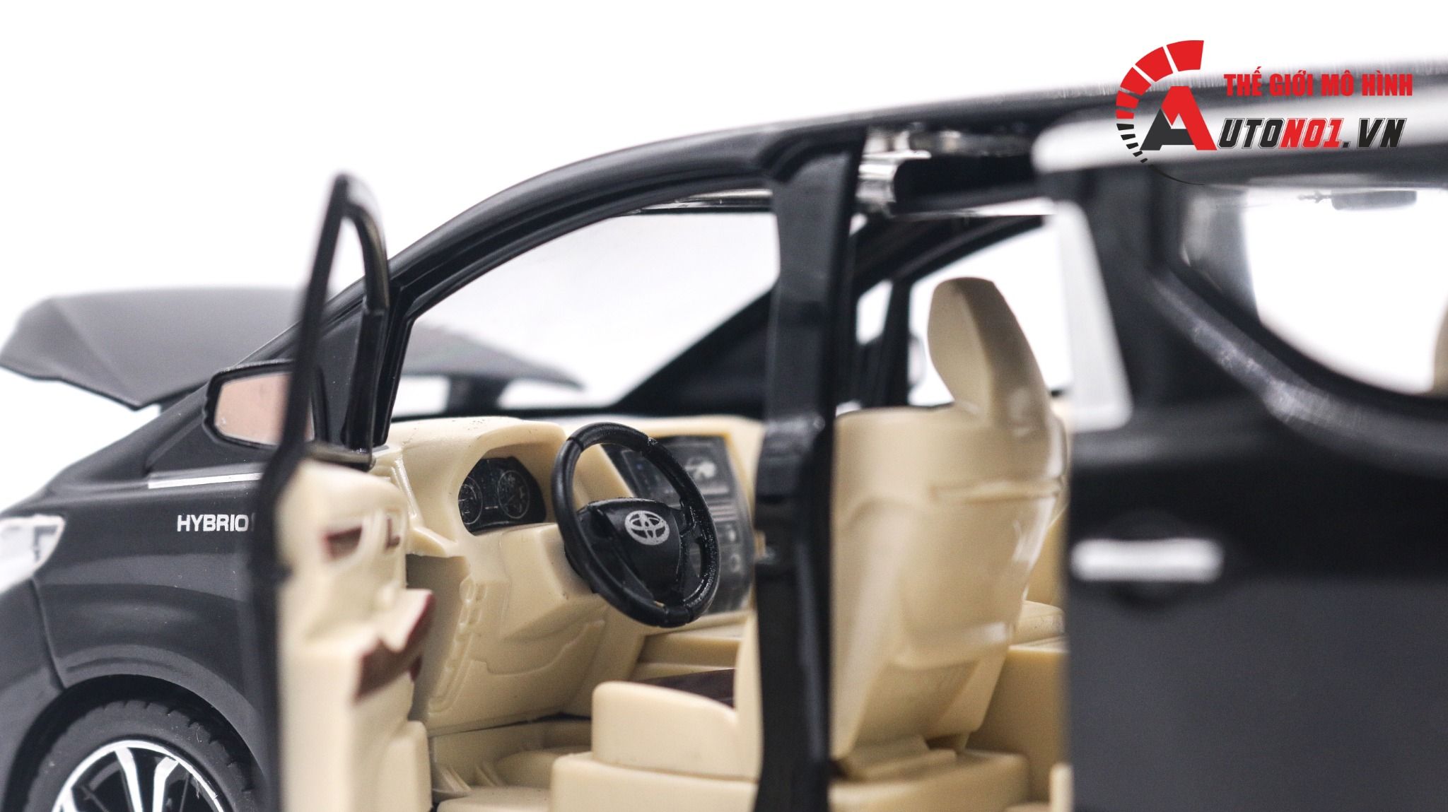 Mô hình xe Toyota Alphard 2022 full open - full kính - đánh lái được tỉ lệ 1:24 Chezhi OT016