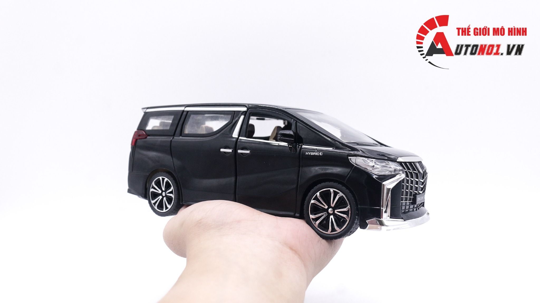 Mô hình xe Toyota Alphard 2022 full open - full kính - đánh lái được tỉ lệ 1:24 Chezhi OT016