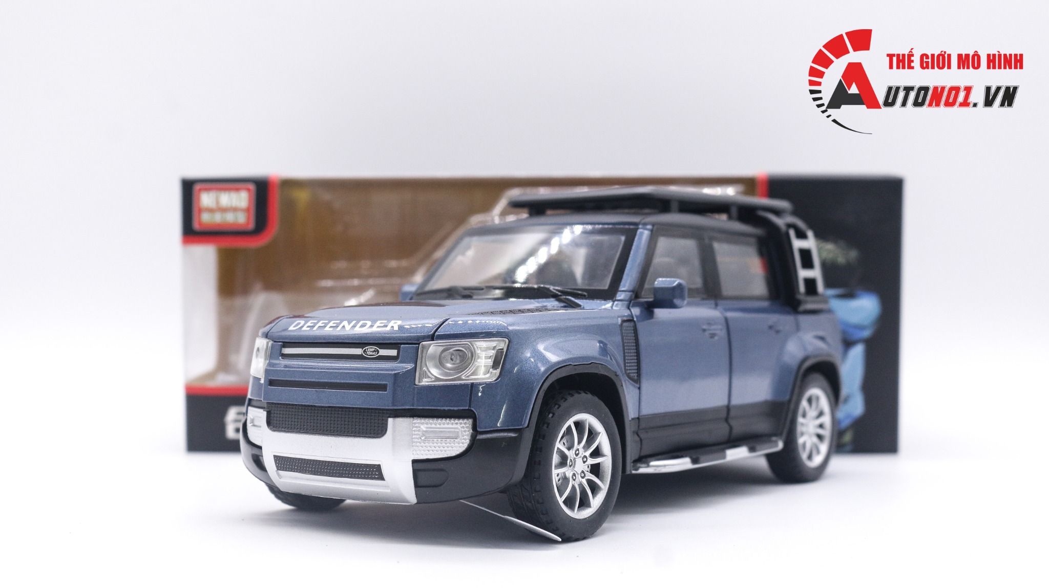 Mô hình xe Land Rover Defender full open - full kính , đánh lái được tỉ lệ 1:24 NEWAO OT017