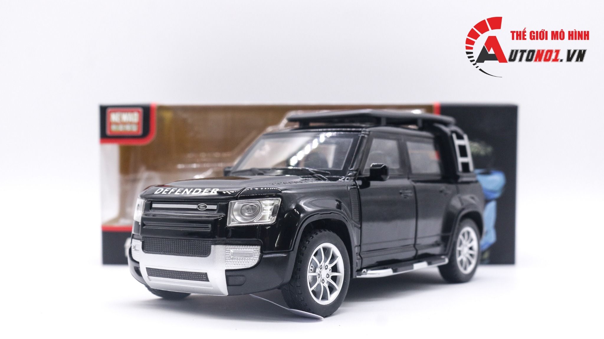 Mô hình xe Land Rover Defender full open - full kính , đánh lái được tỉ lệ 1:24 NEWAO OT017