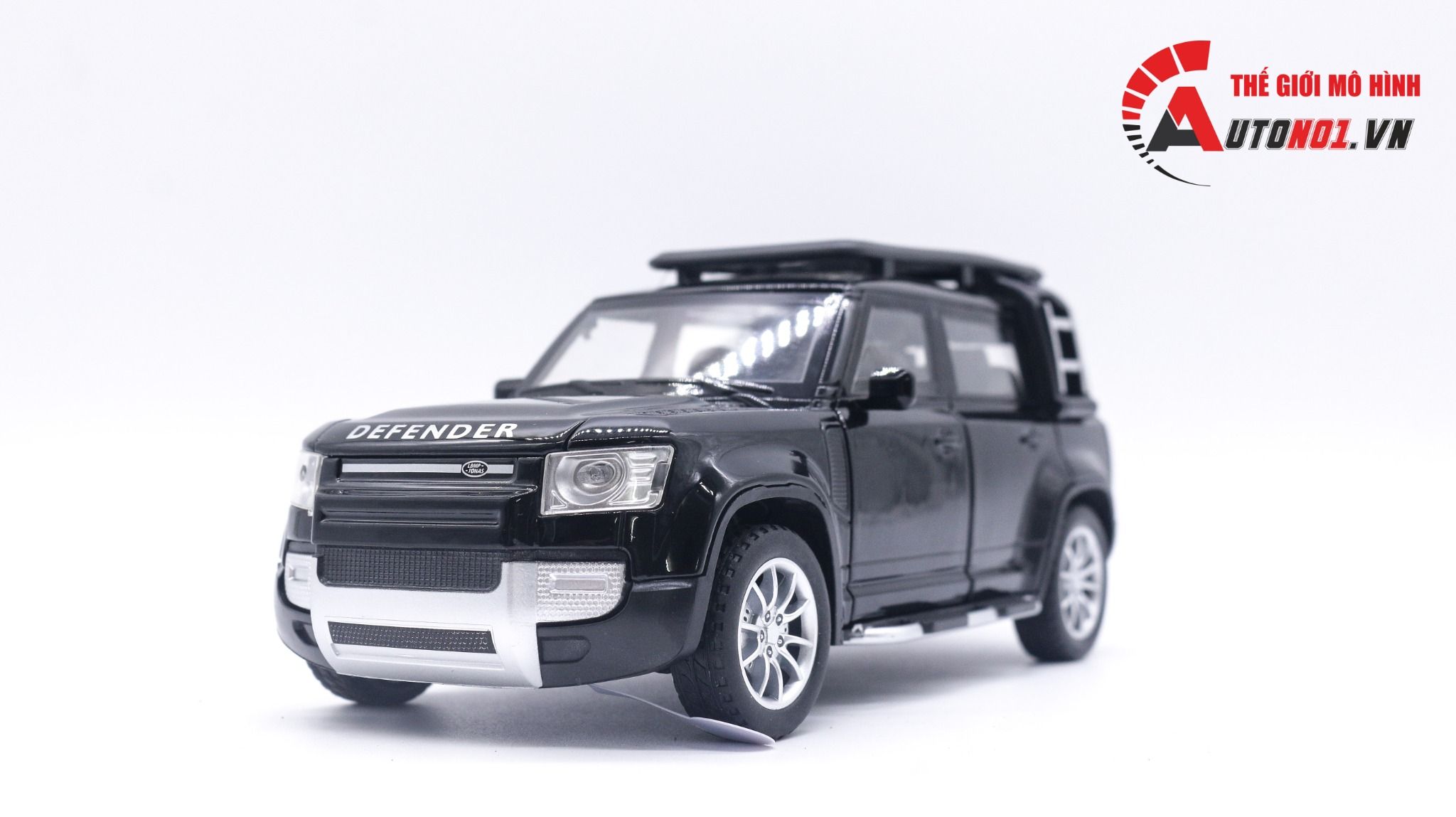 Mô hình xe Land Rover Defender full open - full kính , đánh lái được tỉ lệ 1:24 NEWAO OT017