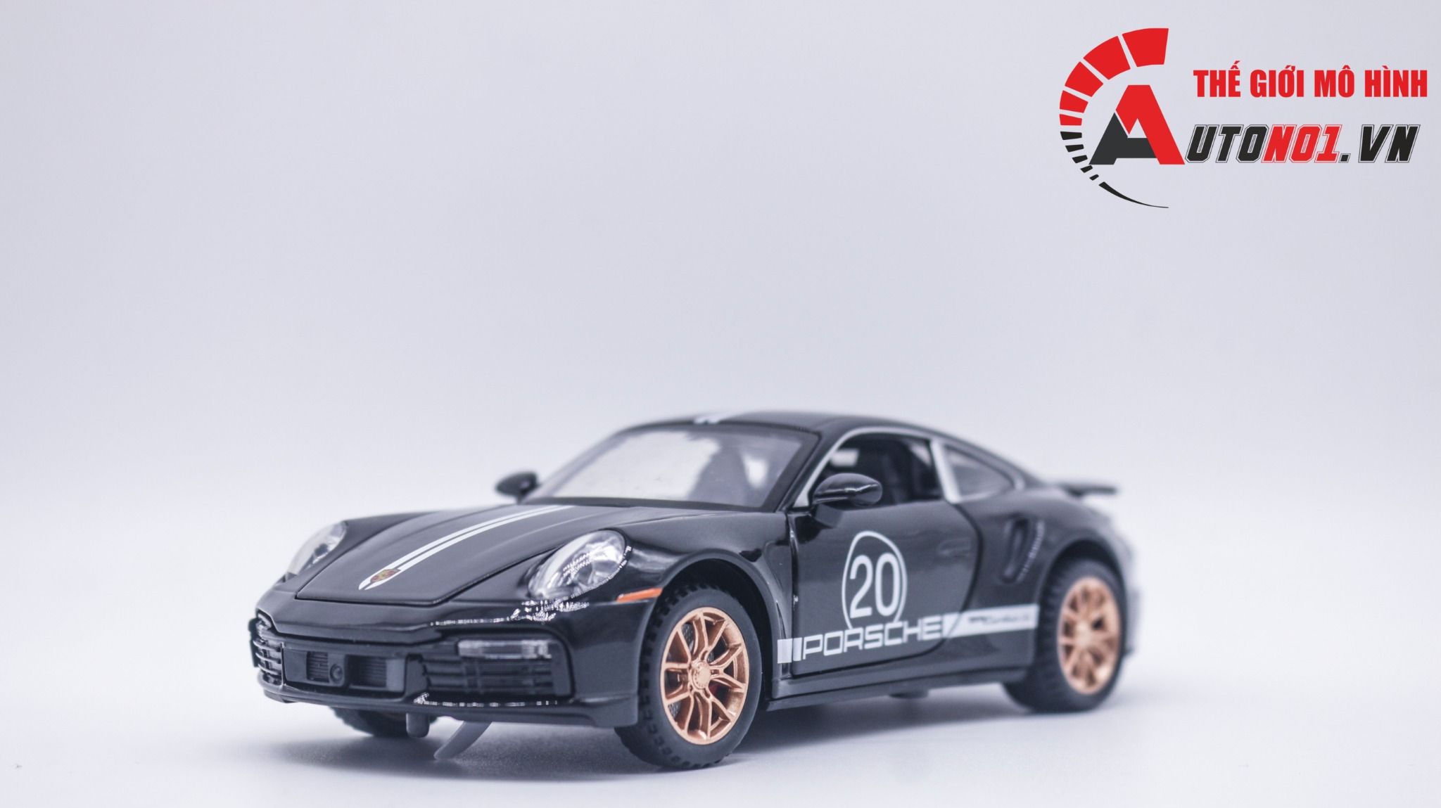 Mô hình xe Porsche 911 Turbo S full open , có đèn và âm thanh tỉ lệ 1:32 Miniauto OT32035