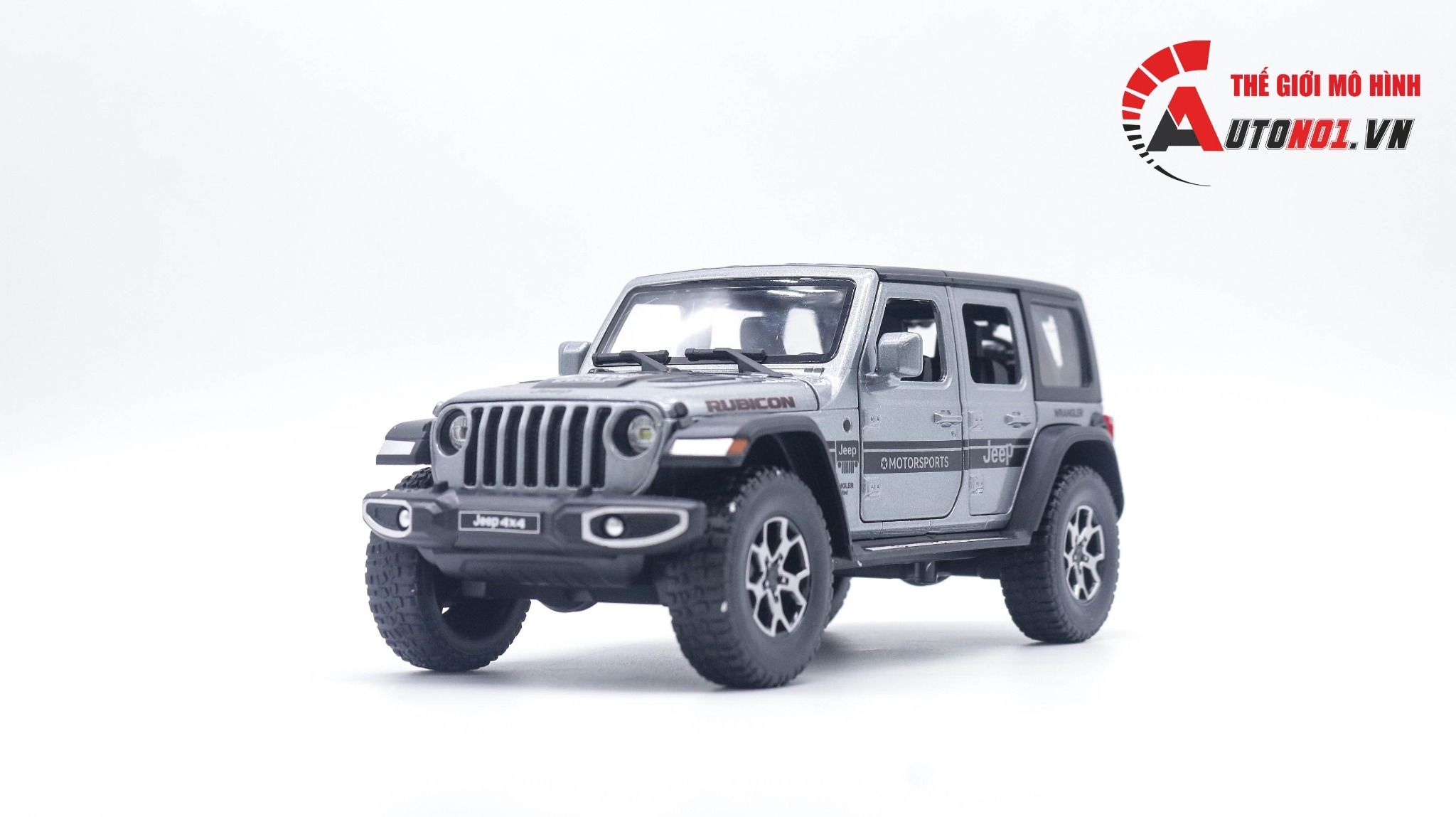 Mô hình xe Jeep Wrangler Rubicon 4x4 Tỉ Lệ 1:24 Alloy Model OT491
