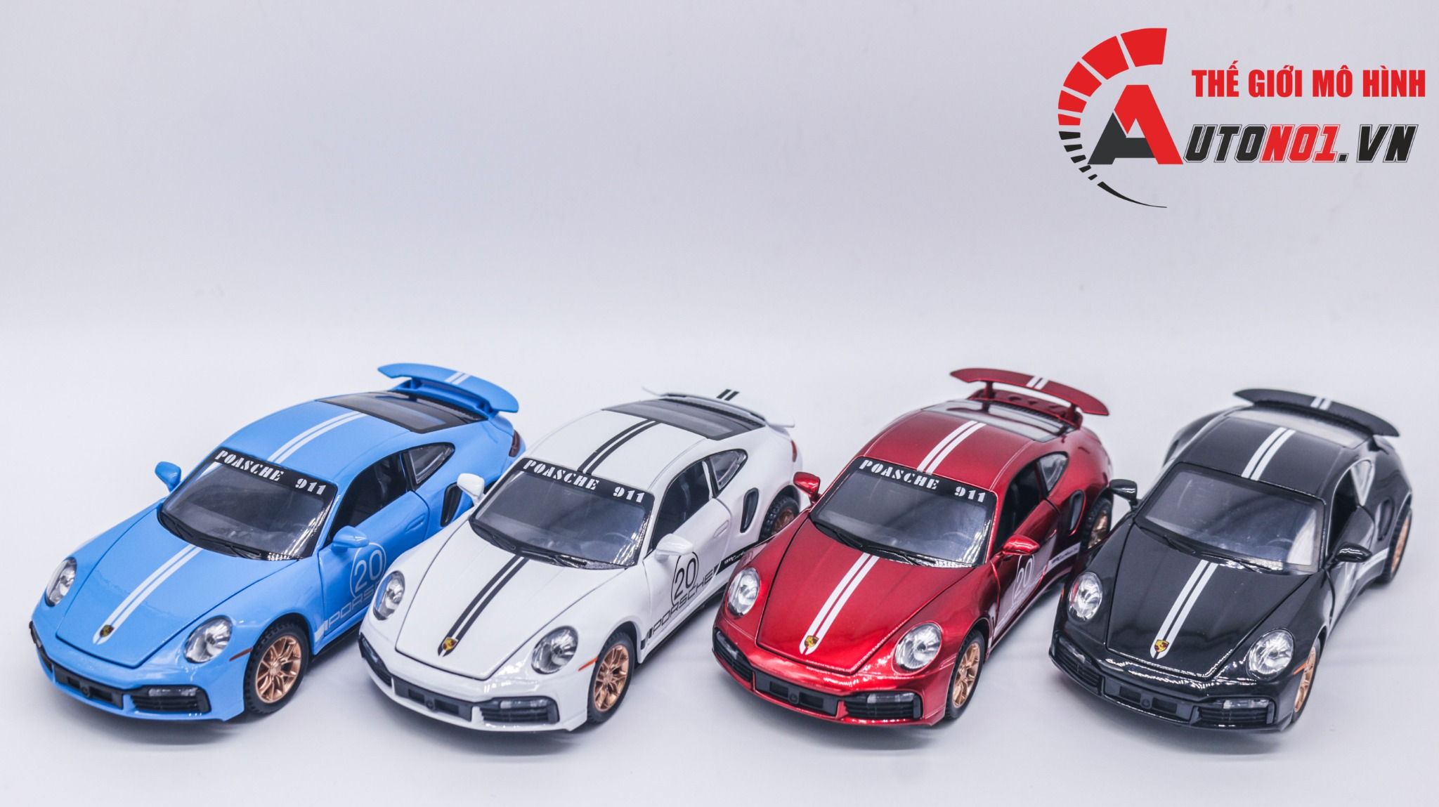 Mô hình xe Porsche 911 Turbo S full open , có đèn và âm thanh tỉ lệ 1:32 Miniauto OT32035