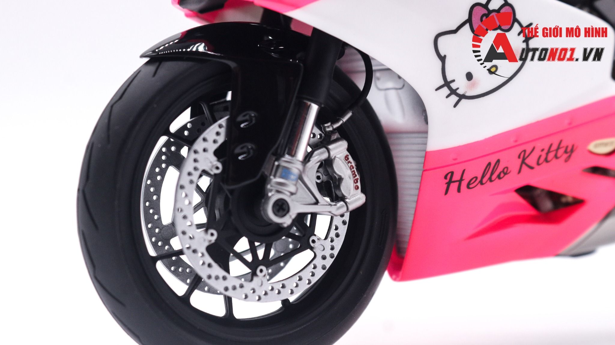  Mô hình xe cao cấp Ducati 1199 Hello Kitty Pink Version độ nồi 1 1:12 Tamiya D227L 