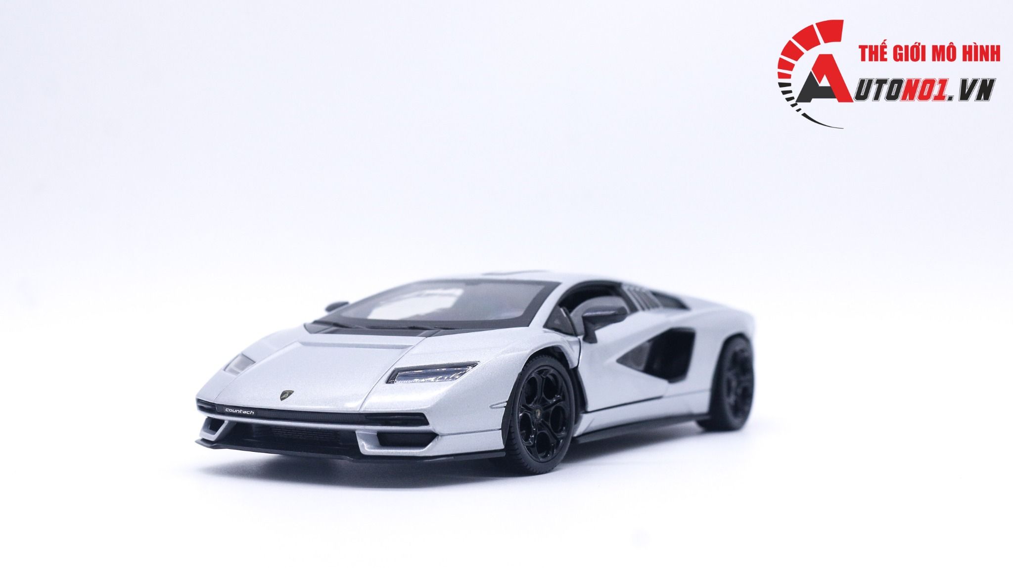 Mô hình xe Lamborghini Countach LPI800-4 đánh lái được full kính tỉ lệ 1:24 Welly OT021
