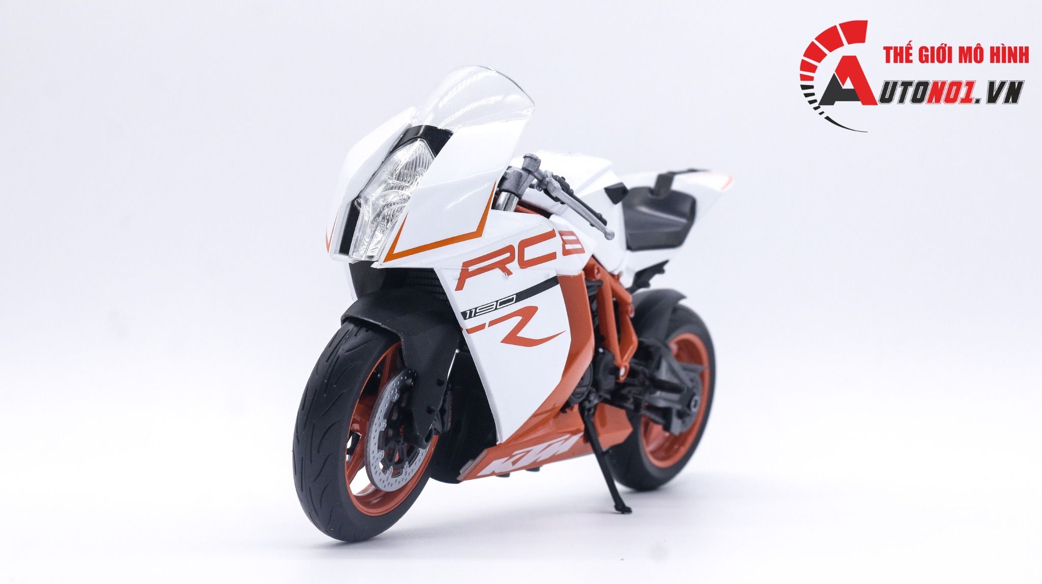  Mô hình xe Ktm 1190 RC8 R tỉ lệ 1:10 Welly MT004 