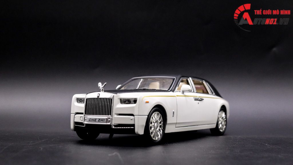 Mô hình xe Rolls Royce Phantom trần xe bầu trời sao tỉ lệ 1:24 Chezhi 7320