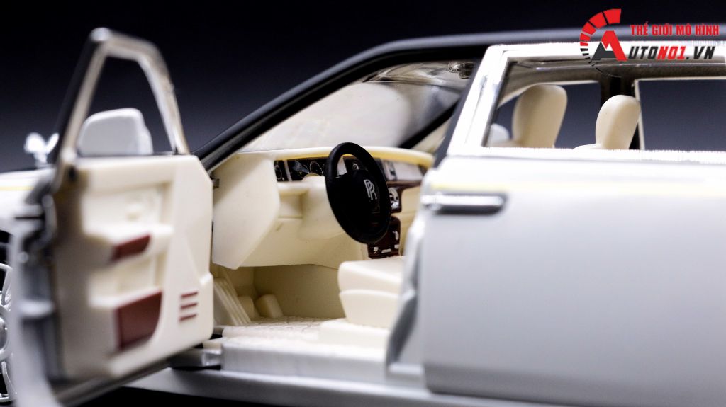 Mô hình xe Rolls Royce Phantom trần xe bầu trời sao tỉ lệ 1:24 Chezhi 7320