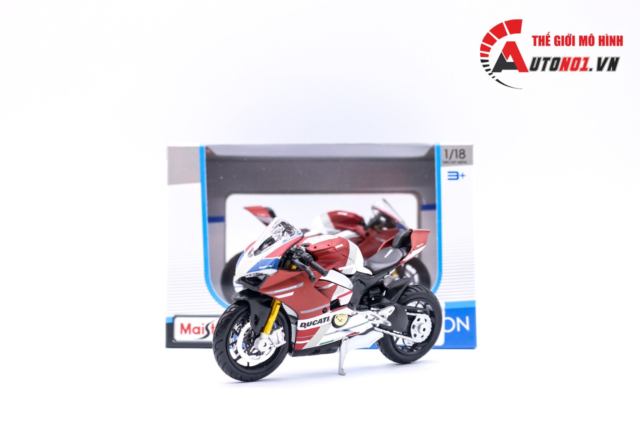  Mô hình xe Ducati Panigale V4S corse red 1:18 Maisto 6819 