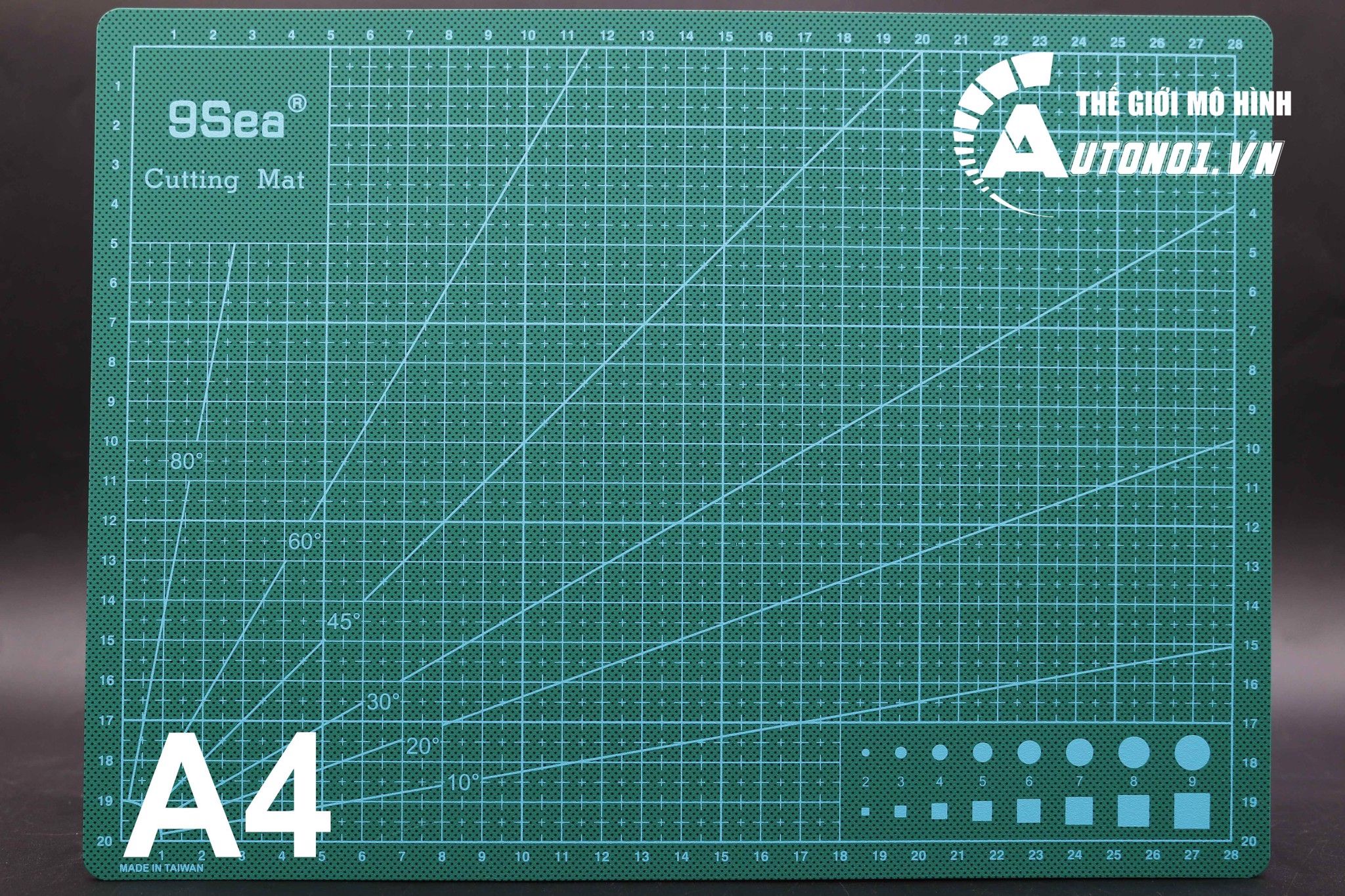  Bảng lót cắt 5 lớp cutting mat A4 A3 A2 cao su tự liền màu xanh PK346 