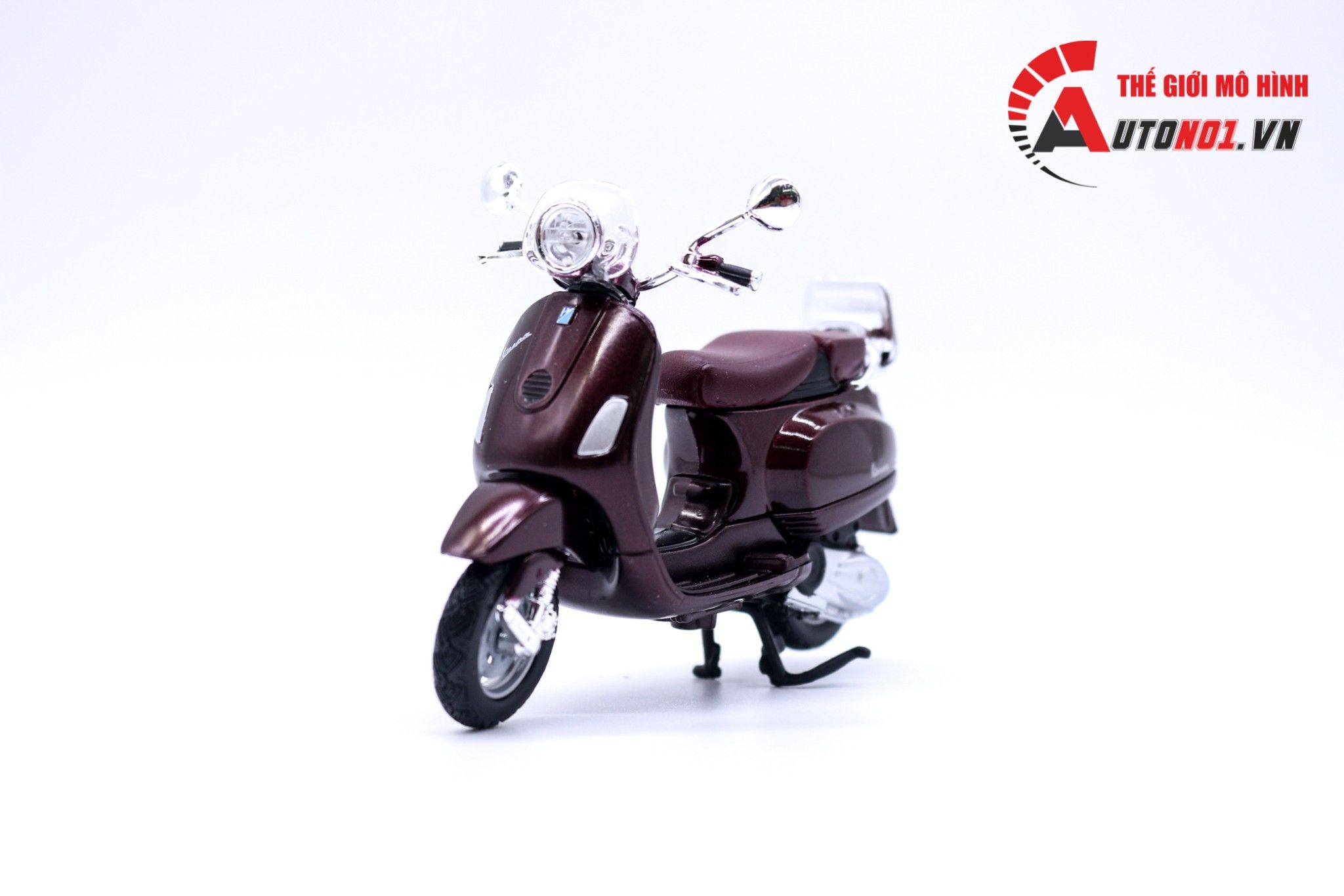  Mô hình xe Vespa lxv 2013 brown 1:18 Maisto 7070A 