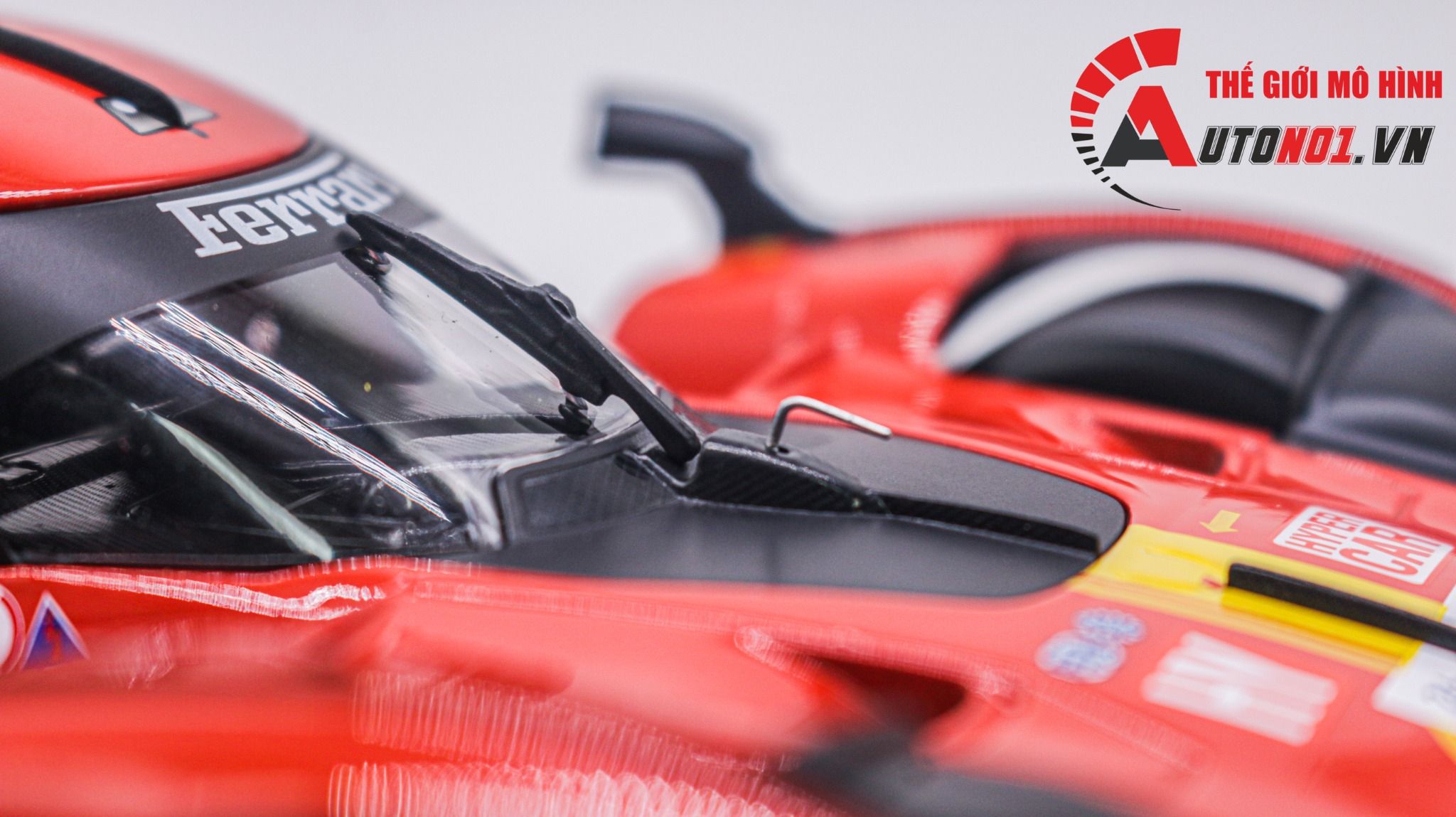 Mô hình xe Ferrari 499P 3.0L turbo V6 team Ferrari Corse #50 - #51 24h Le Mans 2023 18-16301 (#50) tỉ lệ 1:18 Bburago OT374