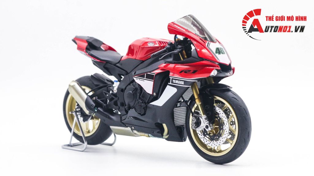 MÔ HÌNH XE YAMAHA YZF R1M ANNIVERSARY 60TH 1:12 TAMIYA D123G