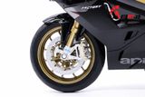  XE MÔ HÌNH MÔ TÔ APRILIA RSV 1000R FACTORY BLACK 1:10 WELLY 3708 