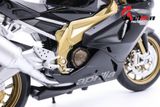  XE MÔ HÌNH MÔ TÔ APRILIA RSV 1000R FACTORY BLACK 1:10 WELLY 3708 