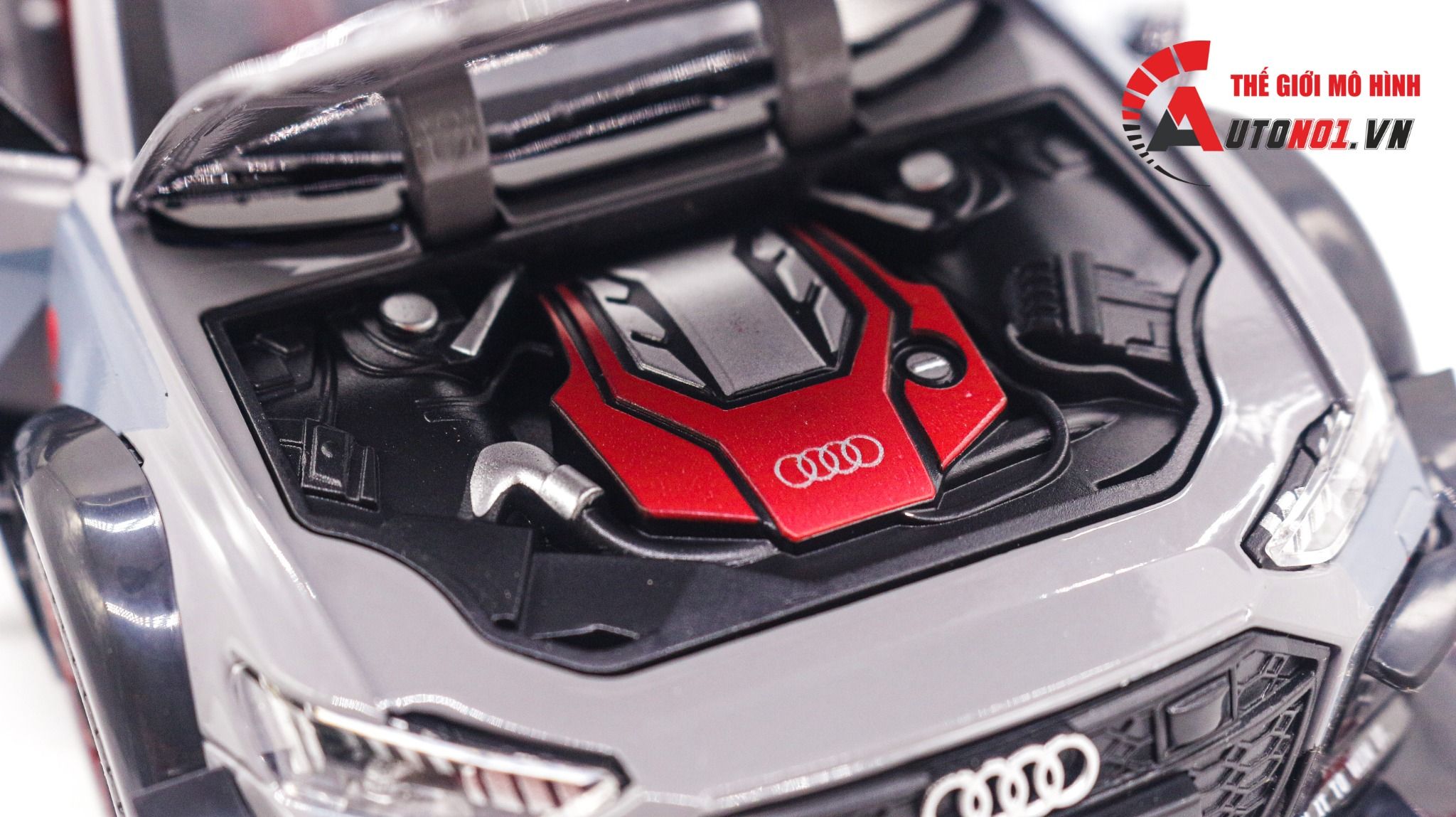 Mô hình xe đua Audi RS6 DTM 56 box camping full open tỉ lệ 1:24 Chezhi OT025