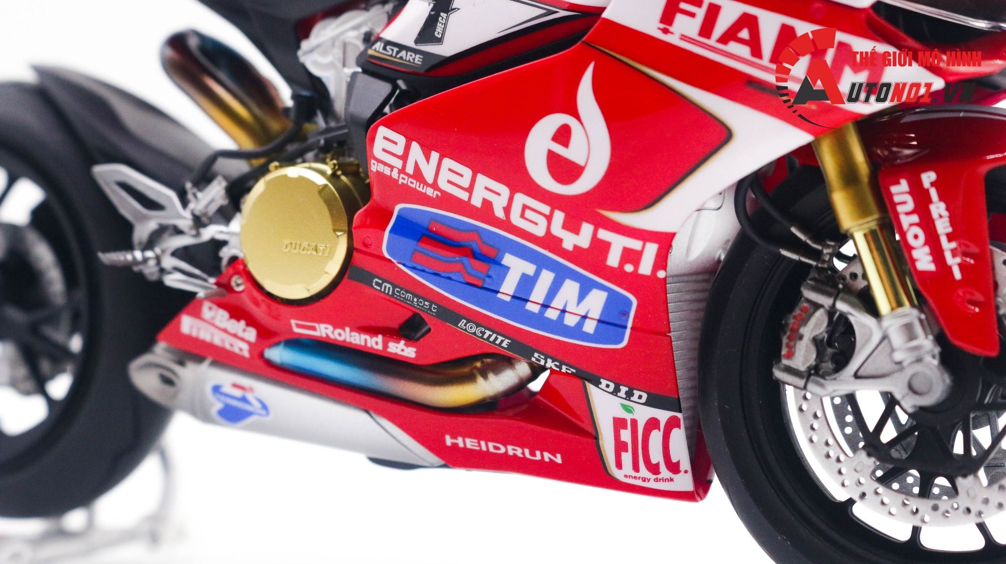 Mô hình xe Ducati Panigale 1199 Fiamm Tim Sbk 2013 #7 1:12 Tamiya D227d