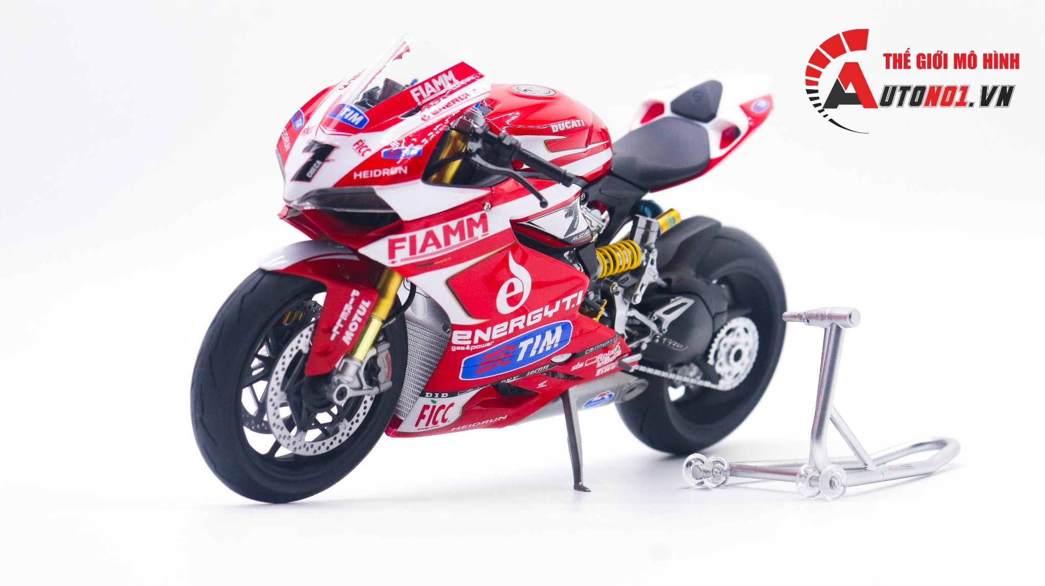 Mô hình xe Ducati Panigale 1199 Fiamm Tim Sbk 2013 #7 1:12 Tamiya D227d