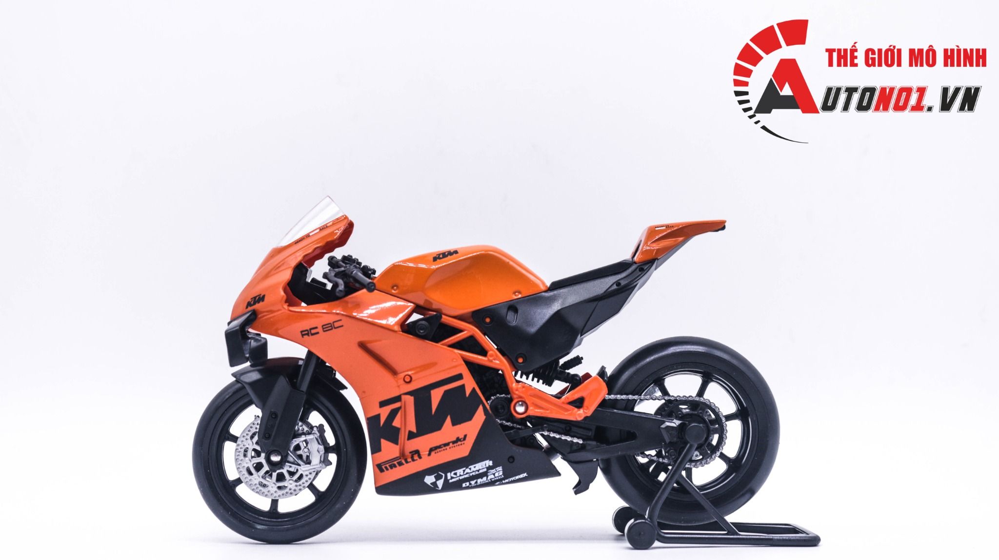  Mô hình xe KTM RC 8C tỉ lệ 1:12 Welly MT068 