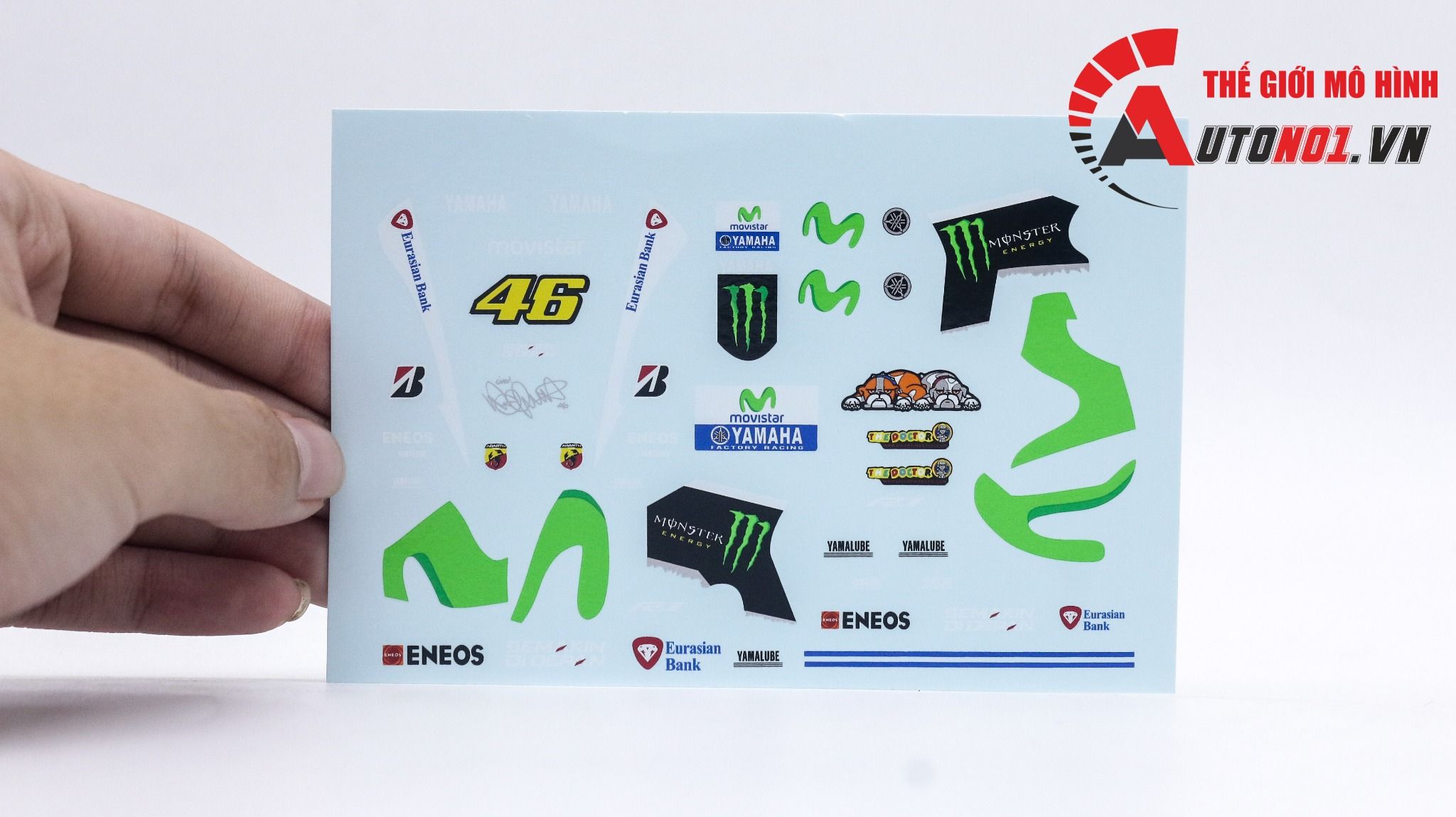  Decal nước Yamaha YZF-R1M 1:12 DC143 