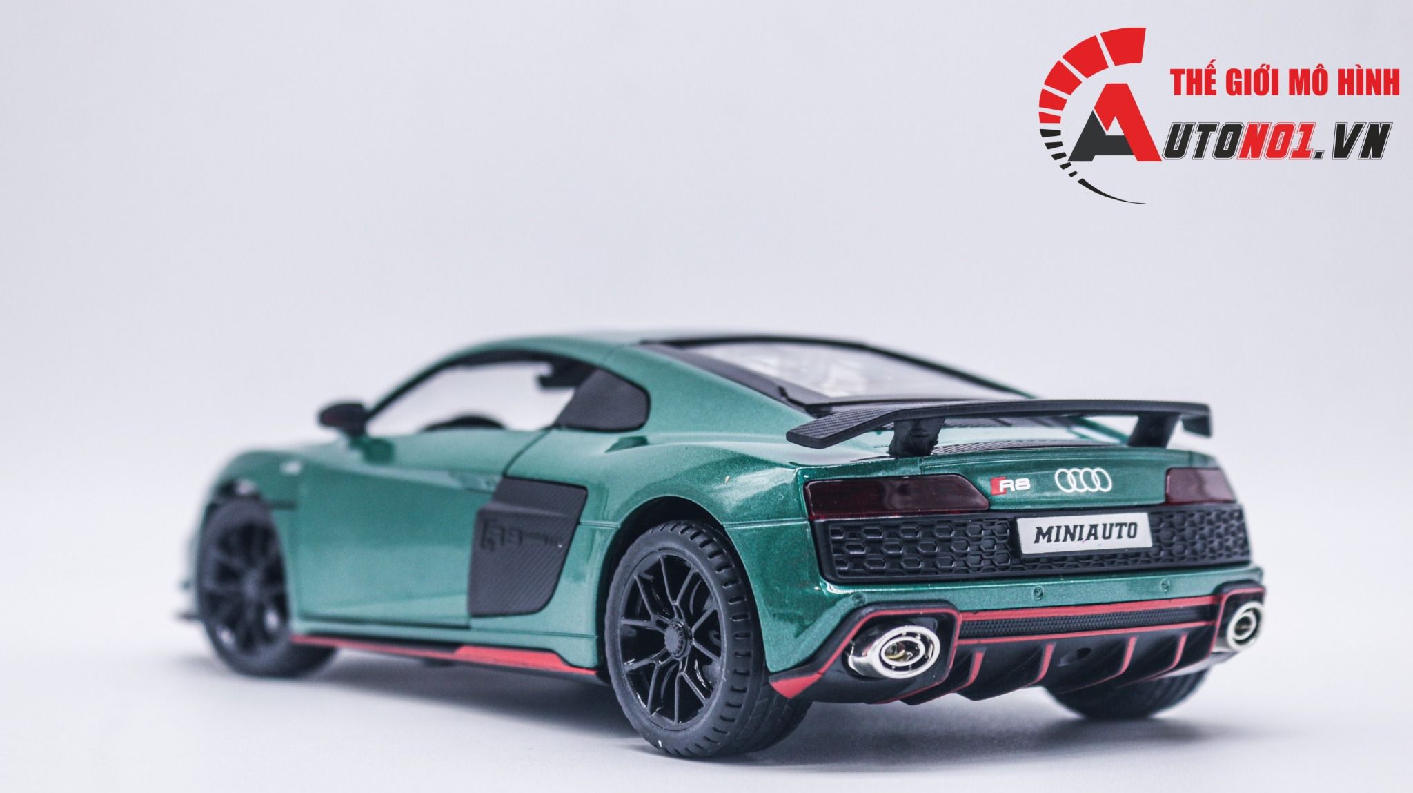Mô hình xe Audi R8 V10 full open , đánh lái được tỉ lệ 1:24 Miniauto OT354