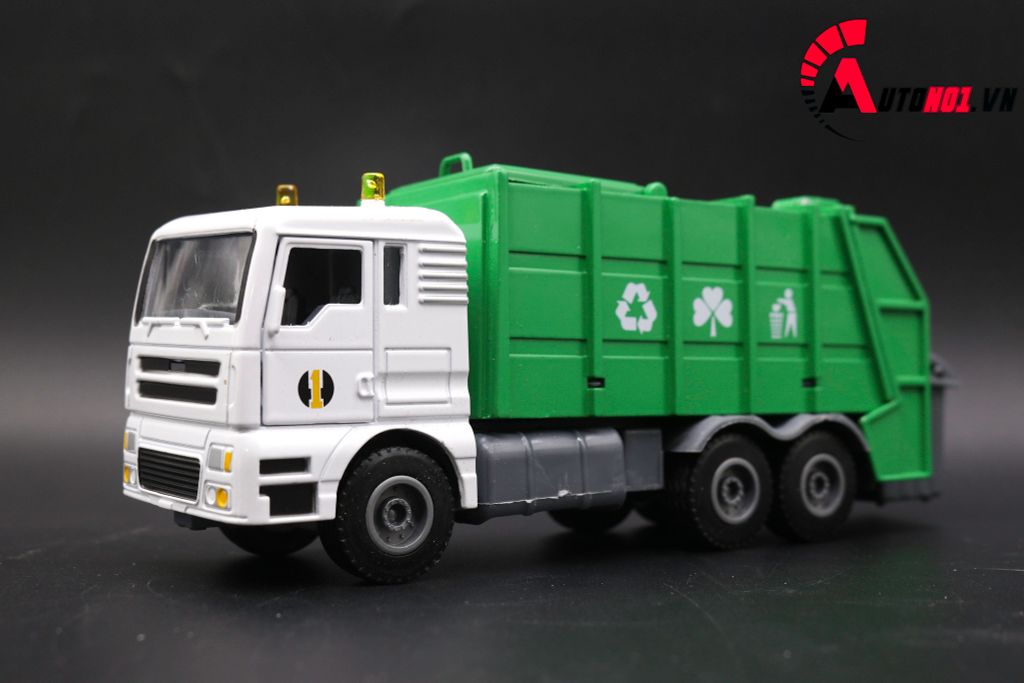 MÔ HÌNH XE RÁC GREEN 1:50 HUAYI ALLOY 7640