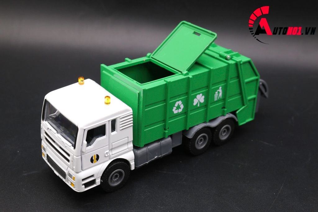 MÔ HÌNH XE RÁC GREEN 1:50 HUAYI ALLOY 7640