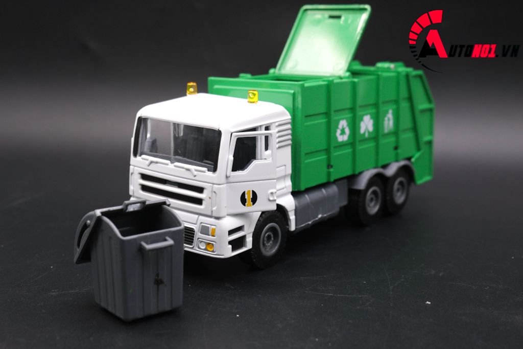 MÔ HÌNH XE RÁC GREEN 1:50 HUAYI ALLOY 7640